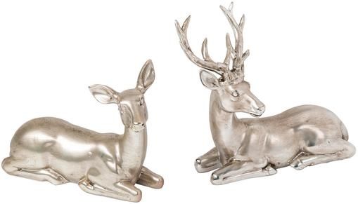 Set 2 renne decorative Reindeer, alt.15 cm
