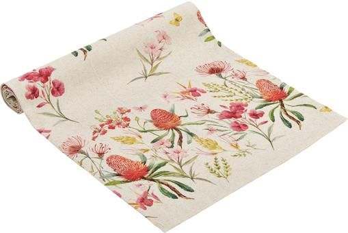 Tischläufer Caleo mit sommerlichen Blumenmotiven
