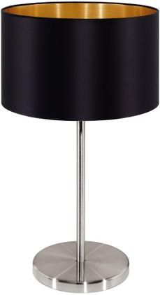 Tischlampe Jamie mit Gold-Dekor