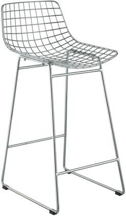Metall-Thekenstuhl Wire in Chrom