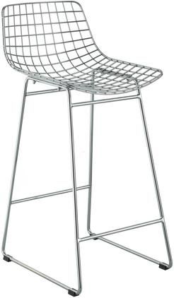 Metall-Thekenstuhl Wire in Chrom