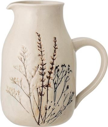 Handgemachter Krug Bea mit Gräser-Motiv,1.5 L