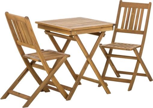 Gartenmöbel Set Skyler aus Akazienholz, 3-tlg.