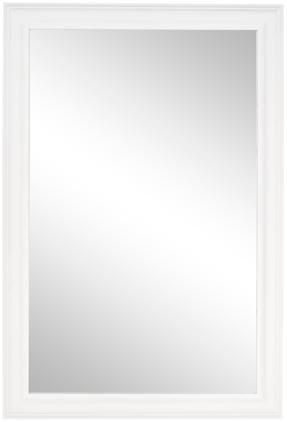 Nástenné zrkadlo s bielym dreveným rámom Sanzio
