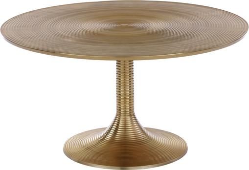 Runder Couchtisch Hypnotising in Goldfarben
