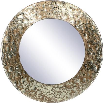 Specchio da parete con cornice in ottone Fridy