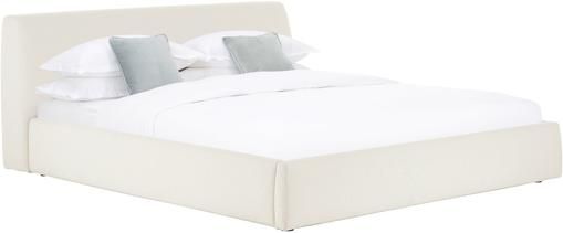 Polsterbett Cloud mit Stauraum in Beige