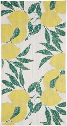 In- u0026 Outdoor-Teppich Limonia mit Zitronen Print