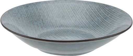 Handgemachte Suppenteller Nordic Sea Ø 22 cm aus Steingut, 4 Stück