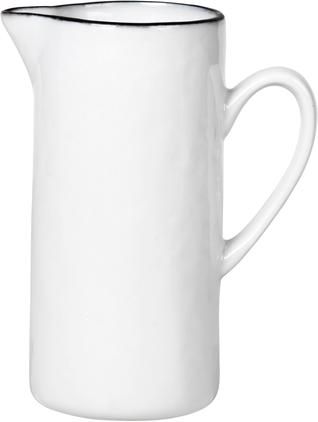 Porzellan-Milchkännchen Salt mit schwarzem Rand, 400 ml
