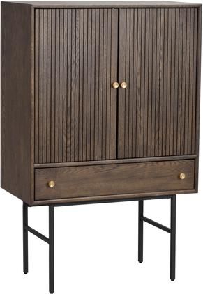 Highboard Clearbrook mit geriffelter Front
