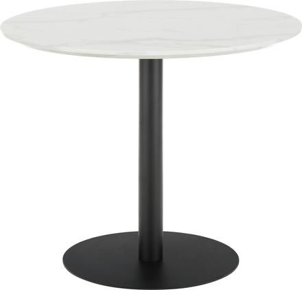 Runder Esstisch Karla in Marmoroptik, Ø 90 cm