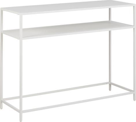 Metall-Konsole Neptun mit Ablage in Weiss