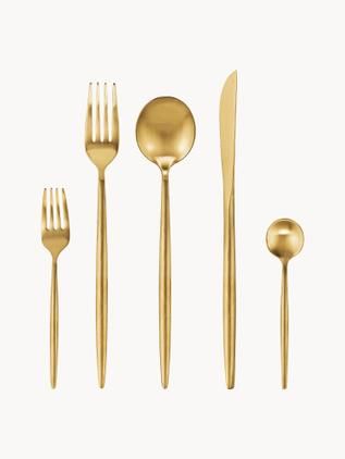 Matt brushed cutlery set Shimmer, in different set sizes