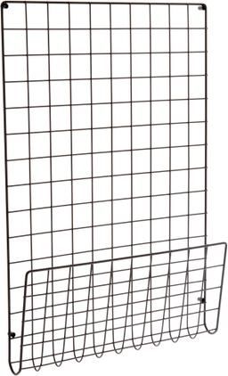 Grosse Gitter-Pinnwand Mesh in Schwarz
