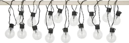 Outdoor LED-Lichterkette Partaj, 950 cm, 16 Lampions