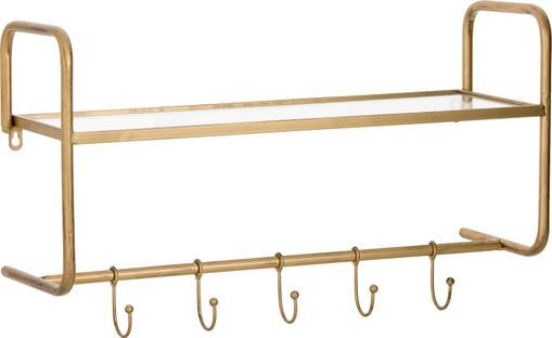 Wandgarderobe Hatstand in Gold