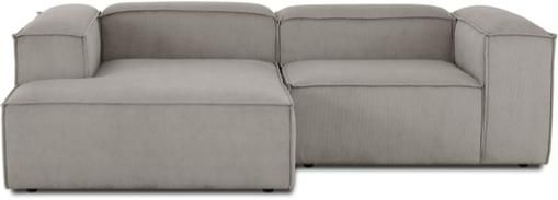 Modulares Ecksofa Lennon in Grau aus Cord