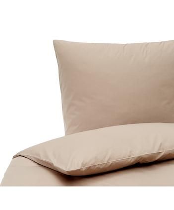 Baumwollperkal-Bettwäsche Elsie in Taupe