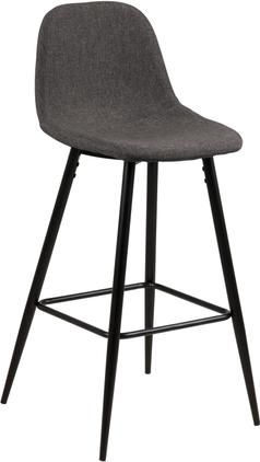 Thekenstühle Wilma in Grau, 2 Stück