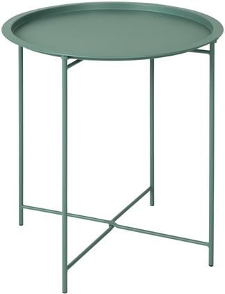 Tablett-Tisch Sangro in Grün aus Metall
