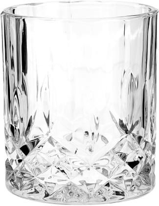 Gläser George mit Kristallrelief, 4 Stück