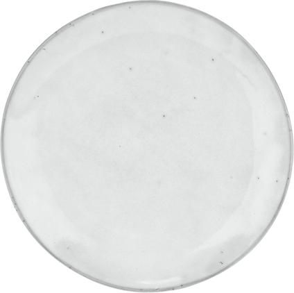 Handgemachte Frühstücksteller Nordic Sand aus Steingut, 4 Stück