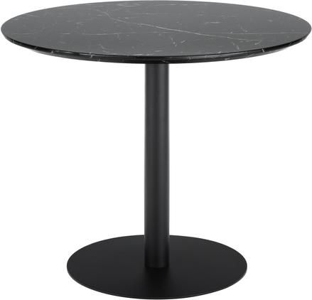 Runder Esstisch Karla in Marmoroptik, Ø 90 cm