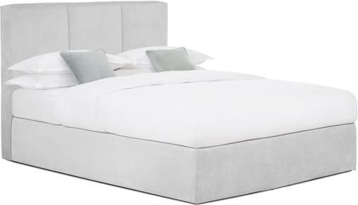 Boxspringbett Oberon in Hellgrau