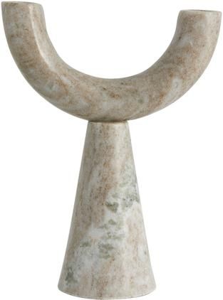 Marmor-Kerzenhalter Rif in Beige
