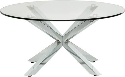 Runder Couchtisch Emilie mit Glasplatte