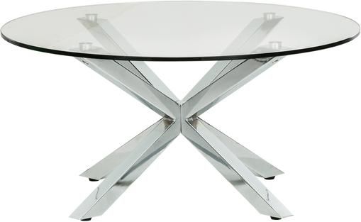 Runder Couchtisch Emilie mit Glasplatte