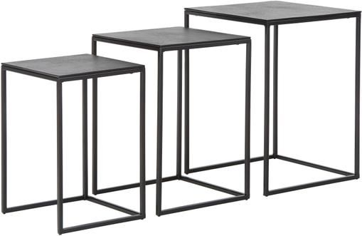 Metall Beistelltisch 3er-Set Dwayne