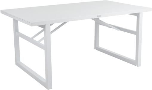 Gartentisch Vevi in Weiss, 160 x 90 cm