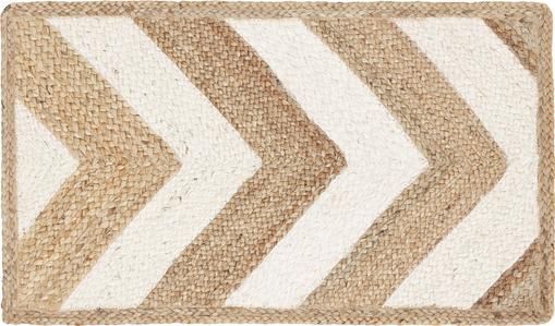 Handgefertigte Jute-Fußmatte Eckes