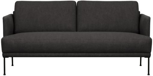Sofa Fluente (2-Sitzer) in Dunkelgrau mit Metall-Füßen