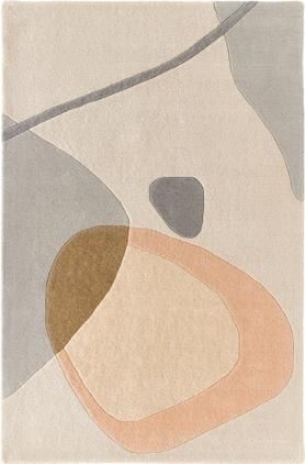 Ručne tuftovaný vlnený koberec s abstraktným vzorom Luke