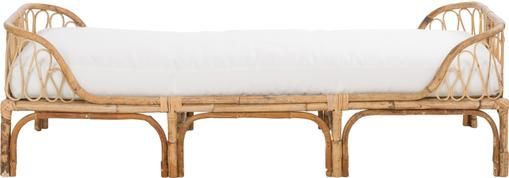 Chaise-longue in bambù con imbottitura Blond