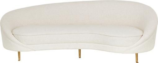 Bouclé-Nierensofa Gatsby (3-Sitzer) in Beige