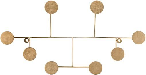 Metall-Wandgarderobe Fia in Gold