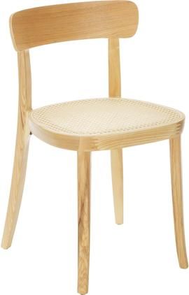 Holzstühle Richie mit Wiener Geflecht, 2 Stück