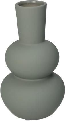 Design-Vase Eathan aus Steingut in Grün/Grau