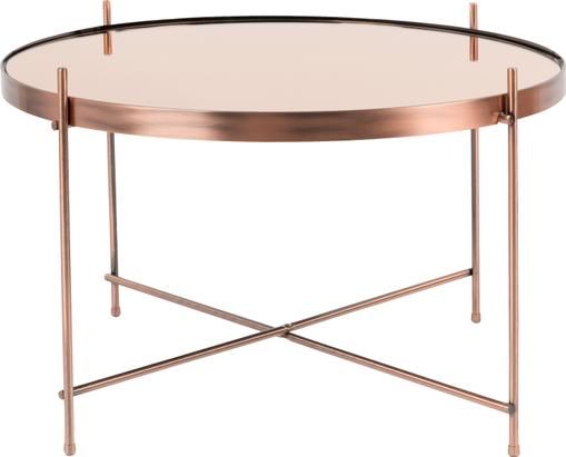 Kleiner Couchtisch Cupid mit Glasplatte