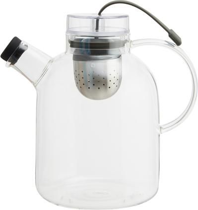 Design Teekanne Kettle aus Glas mit Tee-Ei, 1.5 L