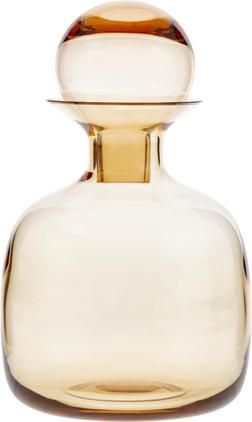 Handgemachte Karaffe Colored in Bernsteinfarben transparent, 1.5 L