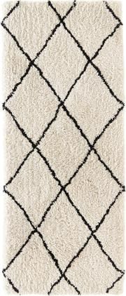 Flauschiger Hochflor-Läufer Naima, handgetuftet