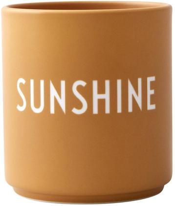 Taza con frase de diseño Favourite SUNSHINE