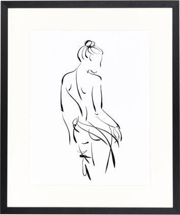 Gerahmter Digitaldruck Naked Woman