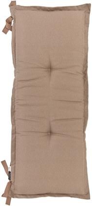 Einfarbige Bankauflage Panama in Taupe