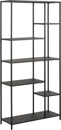 Hohes Metall-Regal Neptun in Schwarz